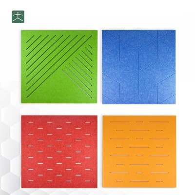 Tiange 100% Pet Sound Absorbing Fireproof Ceiling Isolation Panels Felt Acoustic Board For Concert Hall