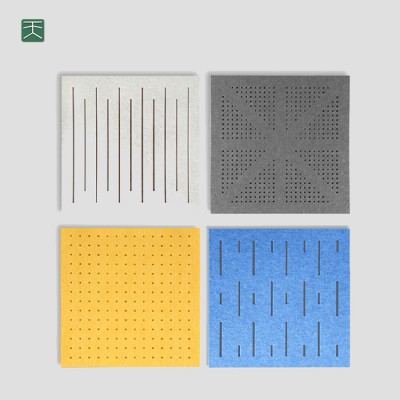 Tiange Hospital Sound Proof Noise Absorber 100% Pet Felt Polyester Sheet Room Acoustic Panels For Theater